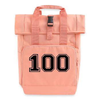 100 - Rolltop Rucksack mit zwei Griffen - Chintzrosa - Vorne