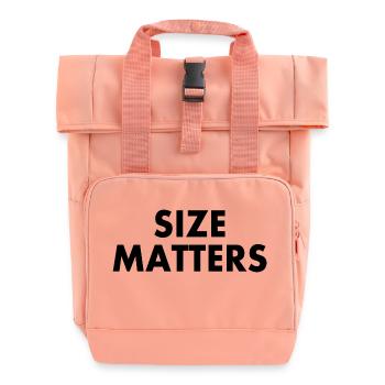 Size matters - Roll Top Backpack with Two Handles - chintz rose - Front