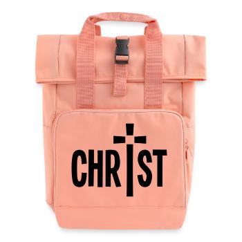 Christ Kreuz - Rolltop Rucksack mit zwei Griffen - Chintzrosa - Vorne