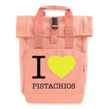 J’AIME LES PISTACHES Pistazien - Sac à dos Roll Top à deux anses - rose liberty - Devant