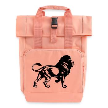 lion - Rolltop Rucksack mit zwei Griffen - Chintzrosa - Vorne