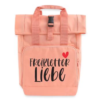 Klettern Freiklettern Liebe Berge Schweiz Geschenk - Rolltop Rucksack mit zwei Griffen - Chintzrosa - Vorne