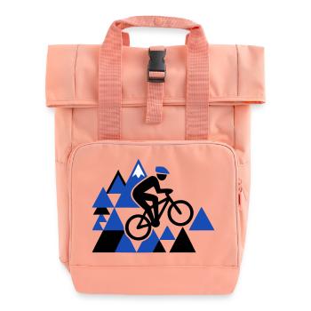 Saut VTT extrême - Sac à dos Roll Top à deux anses - rose liberty - Devant