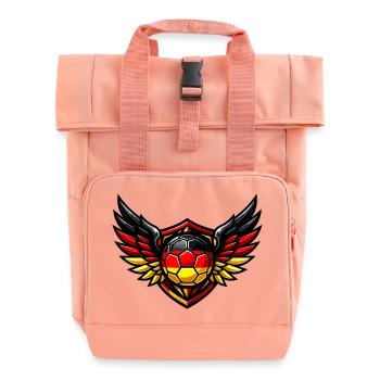 Blason de Soccer Germany - Sac à dos Roll Top à deux anses - rose liberty - Devant