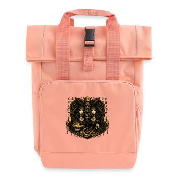 Okkulte Zwillinge der Erkenntnis - Rolltop Rucksack mit zwei Griffen - Chintzrosa - Vorne