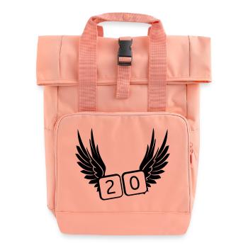 20 years - Roll Top Backpack with Two Handles - chintz rose - Front