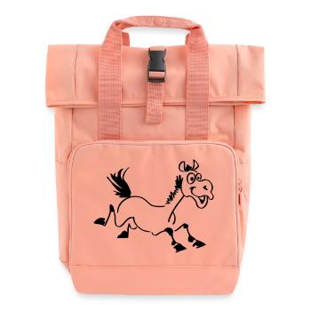 Cheval marrant - Sac à dos Roll Top à deux anses - rose liberty - Devant
