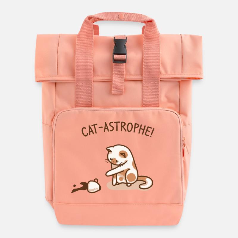 | catastrophe de chat Drôle de chaton - Sac à dos Roll Top à deux anses - rose liberty