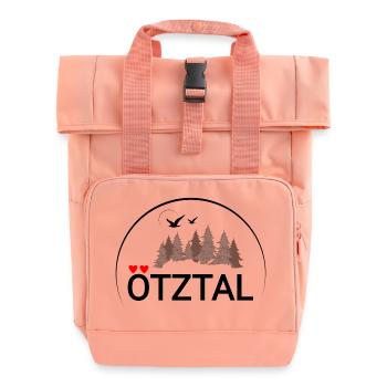 Ötztal Liebe - Rolltop Rucksack mit zwei Griffen - Chintzrosa - Vorne