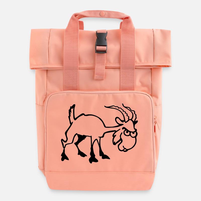 Bouc - Sac à dos Roll Top à deux anses - rose liberty