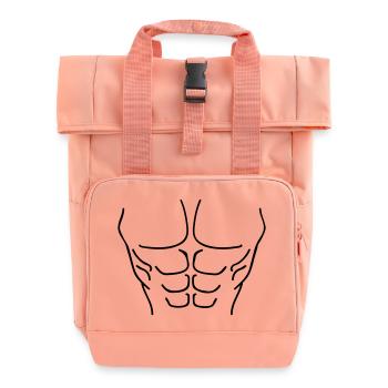 body__f1 - Rolltop Rucksack mit zwei Griffen - Chintzrosa - Vorne