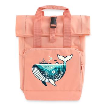 Wal - Rolltop Rucksack mit zwei Griffen - Chintzrosa - Vorne