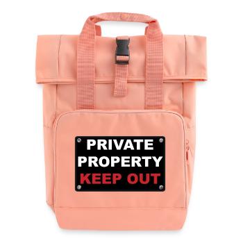 private property - Rolltop Rucksack mit zwei Griffen - Chintzrosa - Vorne
