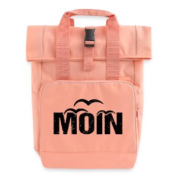 Moin Möwen Vintage Moin - Rolltop Rucksack mit zwei Griffen - Chintzrosa - Vorne