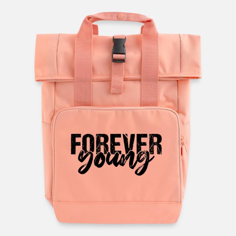 Éternellement jeune - Sac à dos Roll Top à deux anses - rose liberty