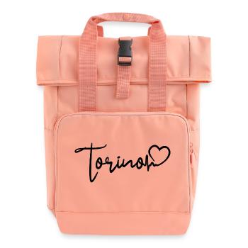 Torino Heartbeat Turin Italie - Sac à dos Roll Top à deux anses - rose liberty - Devant