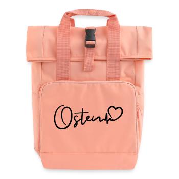 Osten Herzschlag - Rolltop Rucksack mit zwei Griffen - Chintzrosa - Vorne