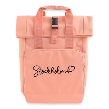 Battement de cœur de Stockholm - Sac à dos Roll Top à deux anses - rose liberty - Devant