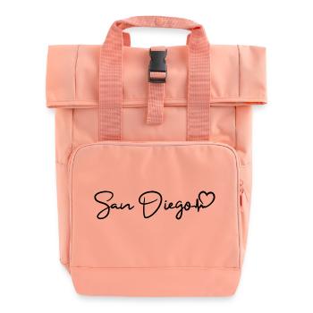 San Diego Herzschlag - Rolltop Rucksack mit zwei Griffen - Chintzrosa - Vorne