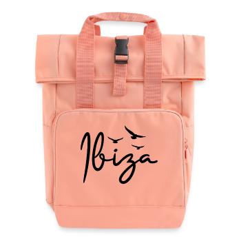 Ibiza Insel Spanien - Rolltop Rucksack mit zwei Griffen - Chintzrosa - Vorne