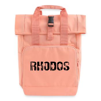 Rhodos Griechenland Insel Rhodos - Rolltop Rucksack mit zwei Griffen - Chintzrosa - Vorne