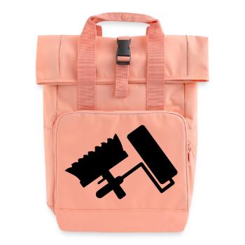 rolle bürste Maler Handwerk - Rolltop Rucksack mit zwei Griffen - Chintzrosa - Vorne