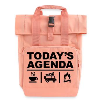 Todays Agenda - Rolltop Rucksack mit zwei Griffen - Chintzrosa - Vorne