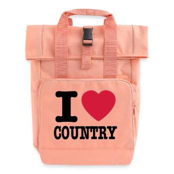 i love country / i heart country - Sac à dos Roll Top à deux anses - rose liberty - Devant