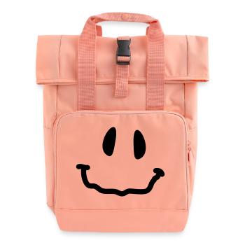 smiley_1c - Rolltop Rucksack mit zwei Griffen - Chintzrosa - Vorne
