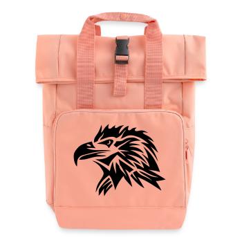 aigle tribal eagle tatoo tatouage 11022 - Sac à dos Roll Top à deux anses - rose liberty - Devant