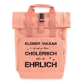 cholerisch ehrlich Choleriker - Rolltop Rucksack mit zwei Griffen - Chintzrosa - Vorne