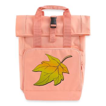 Herbstblatt | Autumn leave - Rolltop Rucksack mit zwei Griffen - Chintzrosa - Vorne