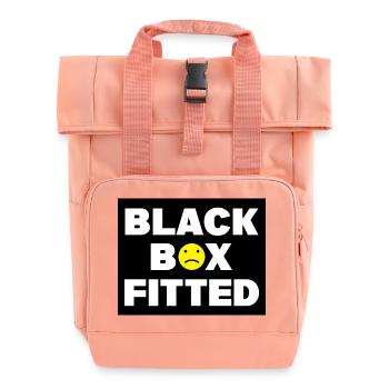 Black Box Fitted - Car Auto Window Bumper Decal - Roll Top Backpack with Two Handles - chintz rose - Front
