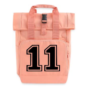 11 - Rolltop Rucksack mit zwei Griffen - Chintzrosa - Vorne