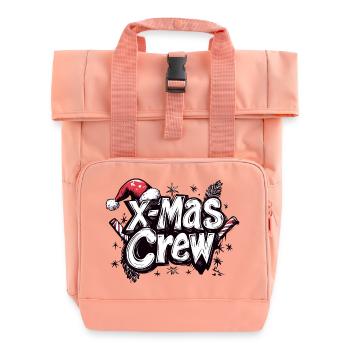 X-Mas Crew - Roll Top Backpack with Two Handles - chintz rose - Front