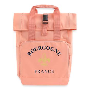 Bourgogne Burgund France Frankreich - Rolltop Rucksack mit zwei Griffen - Chintzrosa - Vorne