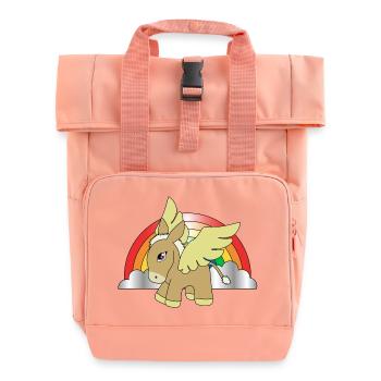 licorne licorne fées princesse fée elfe - Sac à dos Roll Top à deux anses - rose liberty - Devant