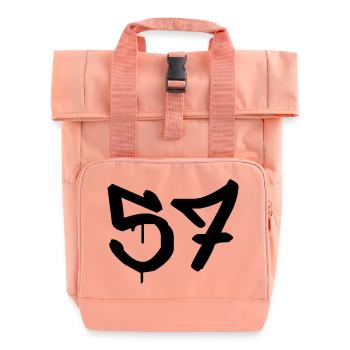 Tag : 57 - Rolltop Rucksack mit zwei Griffen - Chintzrosa - Vorne
