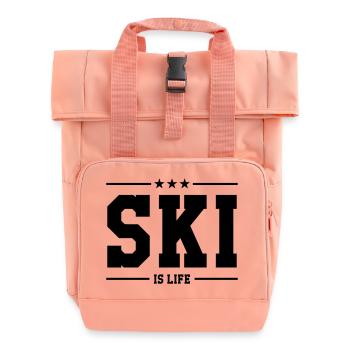 Ski is life - Sac à dos Roll Top à deux anses - rose liberty - Devant