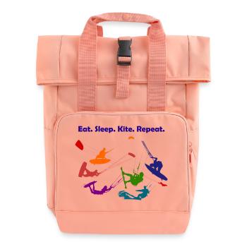kite - Roll Top Backpack with Two Handles - chintz rose - Front