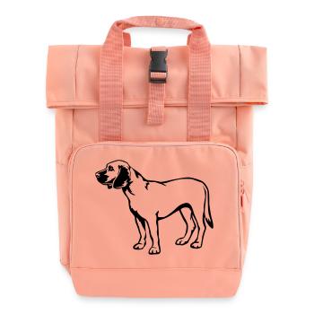 Chien de sueur hanovrien - Sac à dos Roll Top à deux anses - rose liberty - Devant