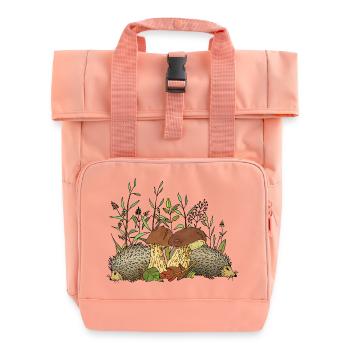 Igel - Rolltop Rucksack mit zwei Griffen - Chintzrosa - Vorne