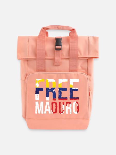 Free Maduro Venezuela Map - Rolltop Rucksack mit zwei Griffen - Chintzrosa