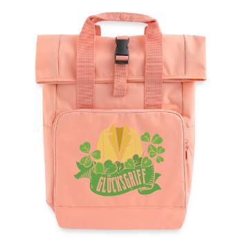 Gebrauchtwarenladen Glücksgriff Second Hand Shop - Rolltop Rucksack mit zwei Griffen - Chintzrosa - Vorne