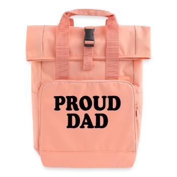 Proud dad - Rolltop Rucksack mit zwei Griffen - Chintzrosa - Vorne