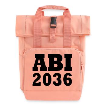 Abi 2036 - Rolltop Rucksack mit zwei Griffen - Chintzrosa - Vorne