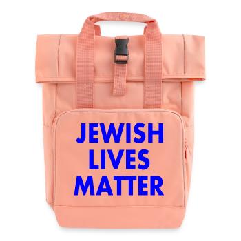 JEWISH LIVES MATTER - Roll Top Backpack with Two Handles - chintz rose - Front