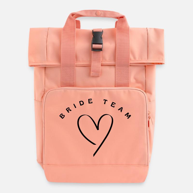 Mariée - Sac à dos Roll Top à deux anses - rose liberty
