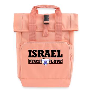 Israel - Roll Top Backpack with Two Handles - chintz rose - Front