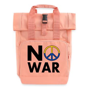 No war - Rolltop Rucksack mit zwei Griffen - Chintzrosa - Vorne